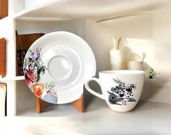 Xícara de café Alice no país das maravilhas, Alice no país das maravilhas, utensílios de cozinha Alice no país das maravilhas, xícara de chá Alice no país das maravilhas, caneca de porcelana Alice