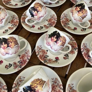Angel, vintage angel, angels espresso cup, angel tea cup, vintage angels