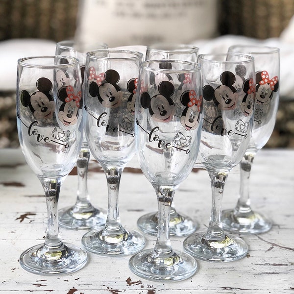 Champagne Glass, love gift, mouse glass, 190 cc