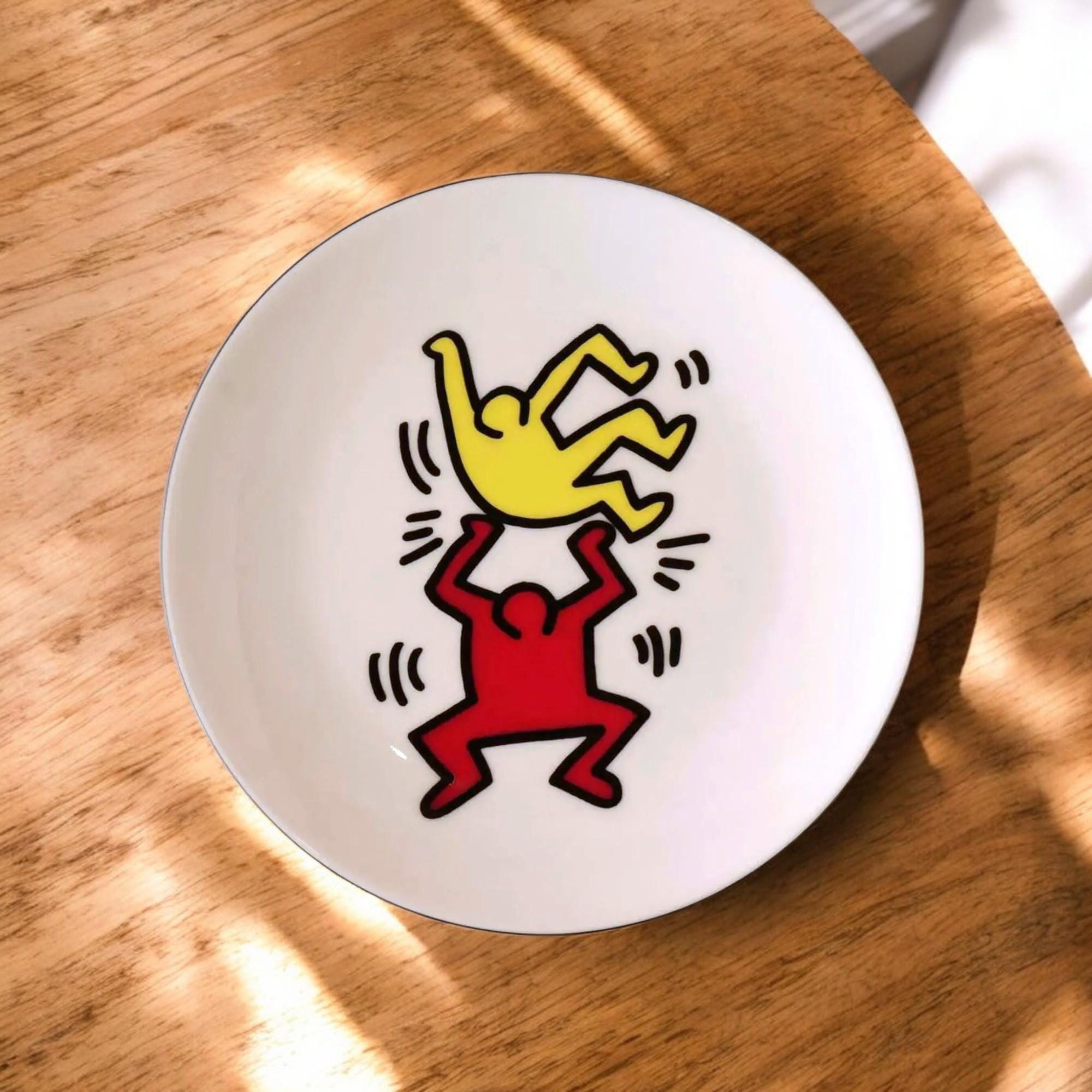 modern art plates, pop art plates, colorful artistic plates, dessert plates, decorative dessert plates, art lover gift, modern art kitchen