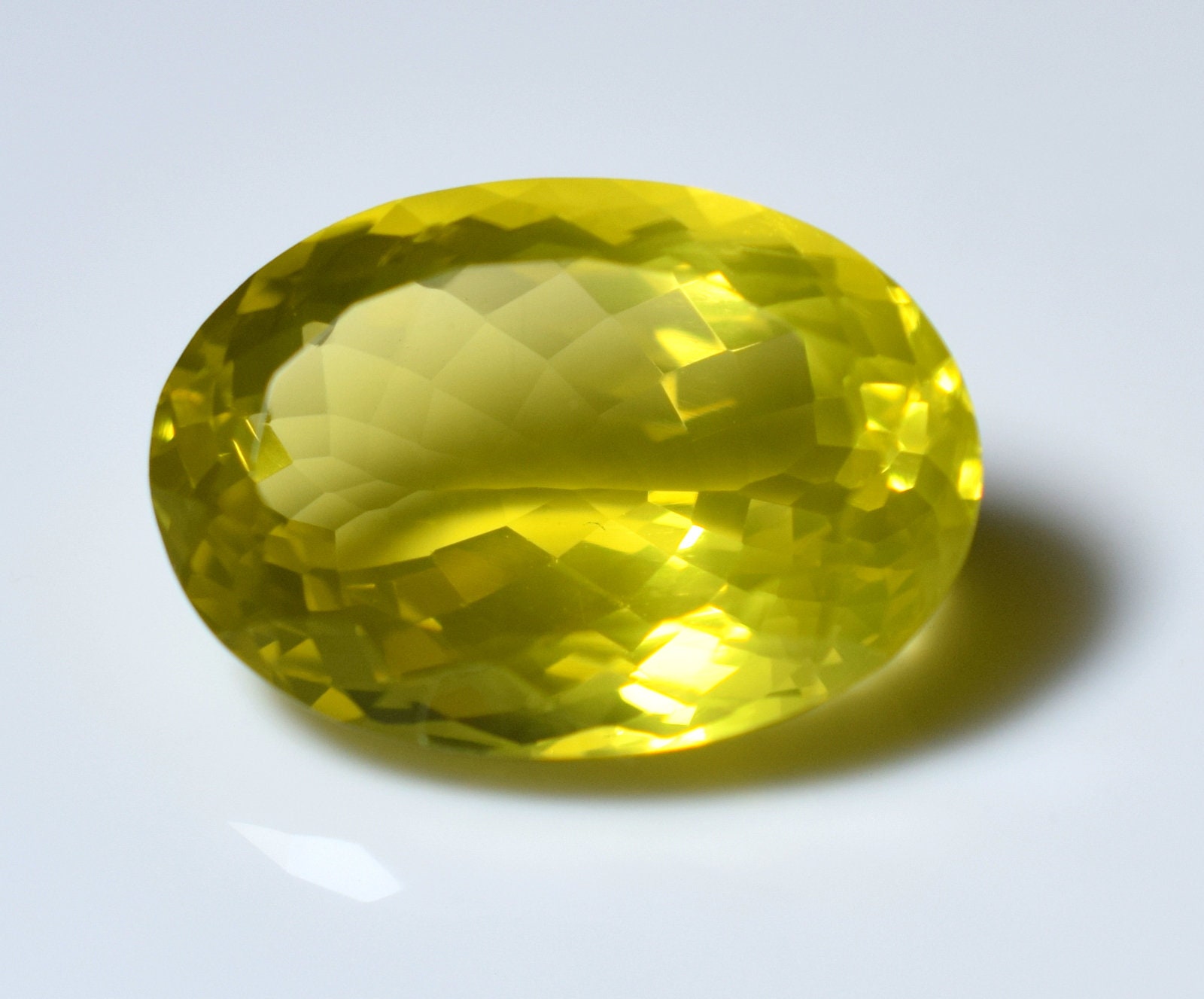 100 Natural Lemon Quartz Cabochon 23x17x10.70 mm Making For Etsy