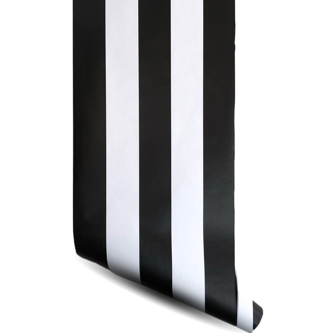 Wallpaper Roll Striped Wallpaper Black White Wall Mural Etsy