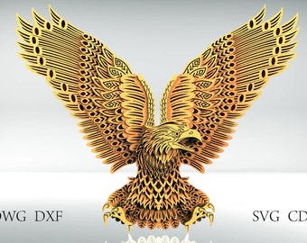 Download Laser Cut Eagle Etsy