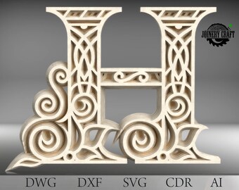 Download Mandala Letter H Etsy