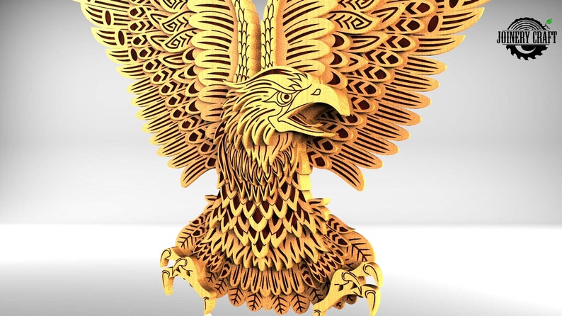 Download Multilayer Eagle mandala home decor wall art DWG DXF SVG ...