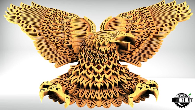 Free Free Layered Eagle Mandala 169 SVG PNG EPS DXF File