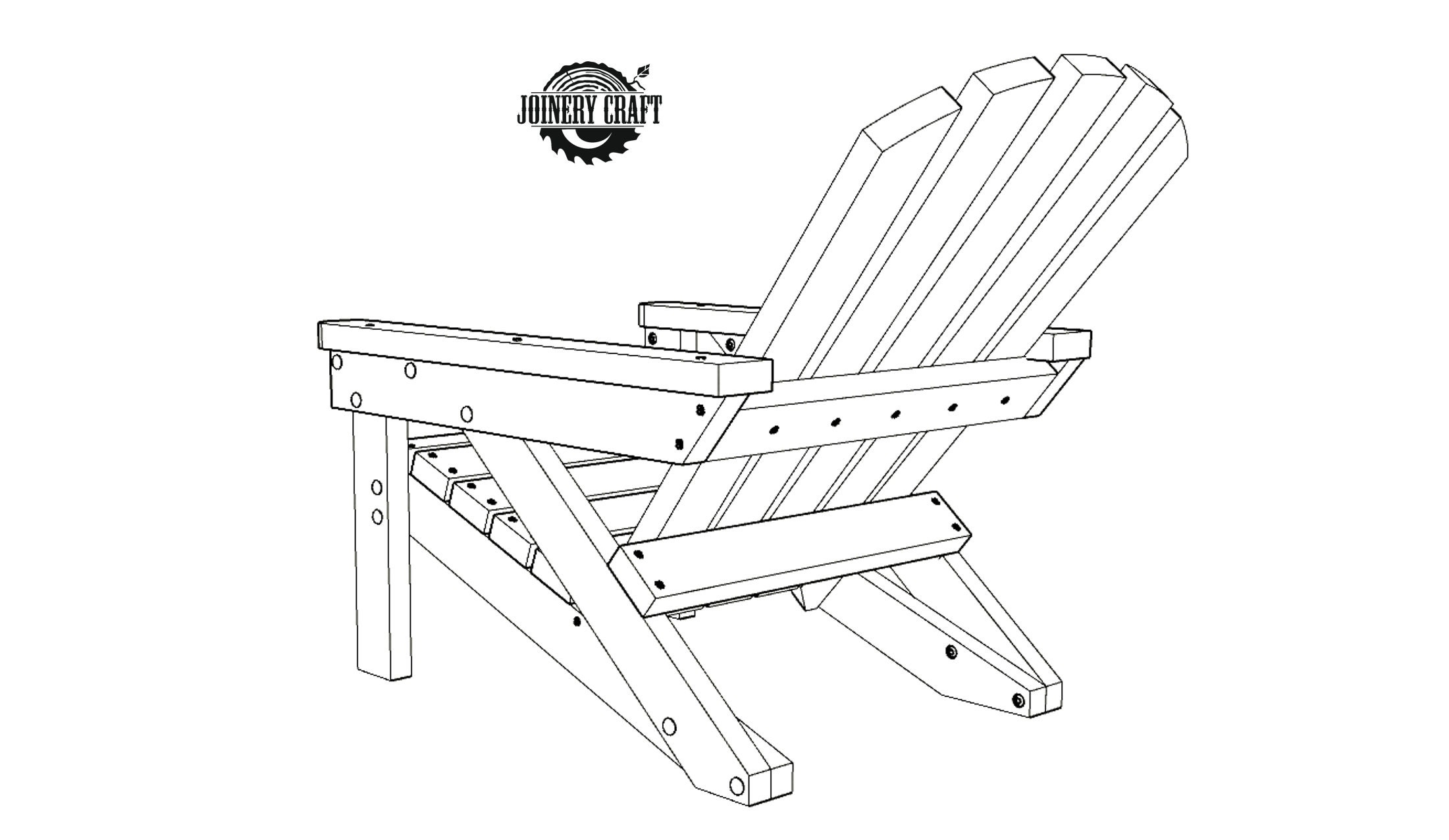 DIY 2x4 Adirondack Chair PlansSimple Plans for a Comfortable Etsy