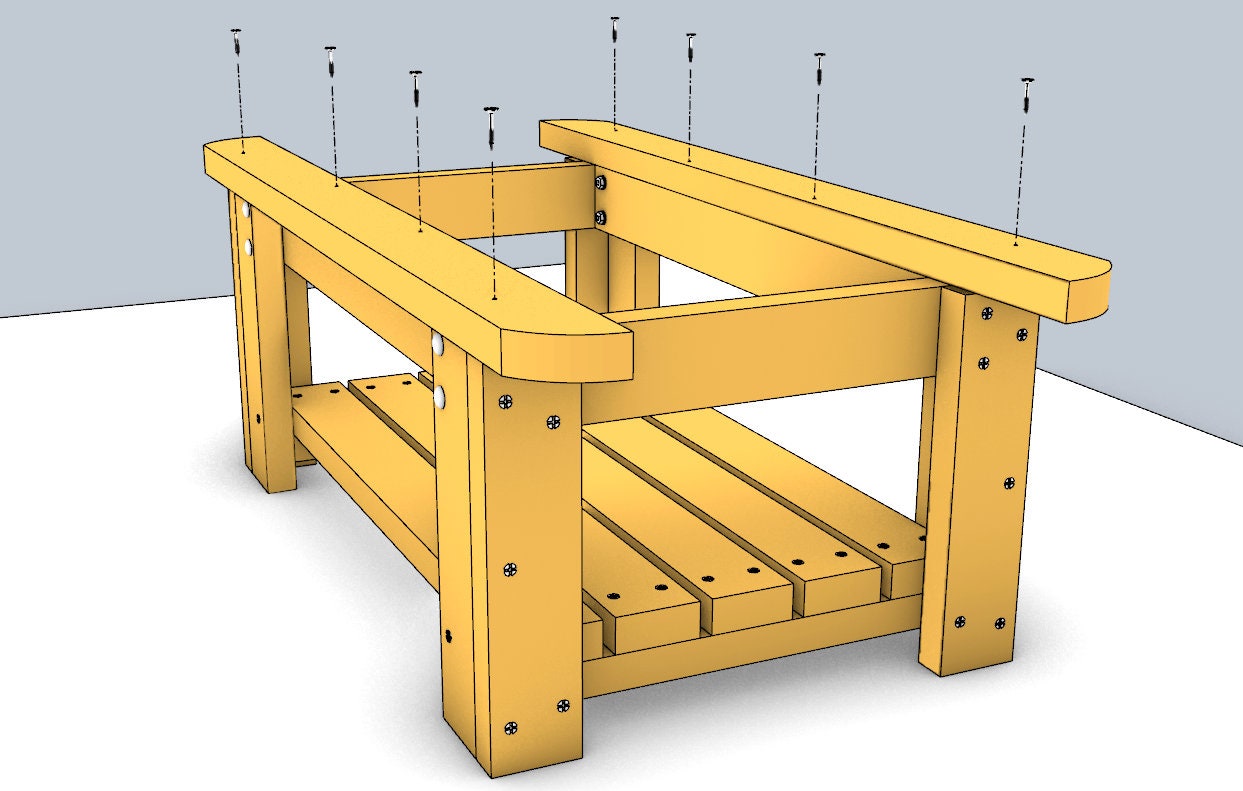 DIY 2x4 Adirondack Coffee Table PlansSimple Plans for a Etsy