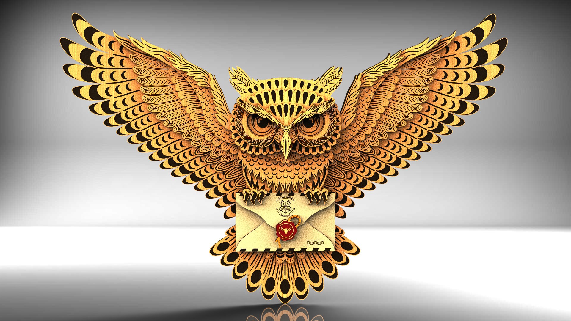 Download Multilayer Owl mandala 12 layers home decor wall art DWG ...