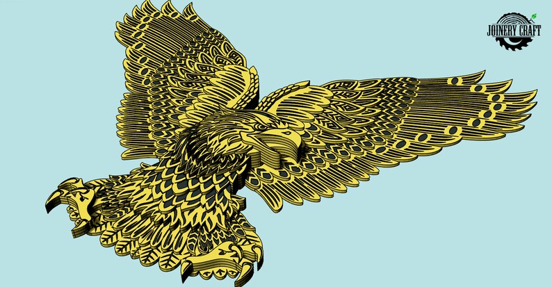 Download Multilayer Eagle mandala home decor wall art DWG DXF SVG ...