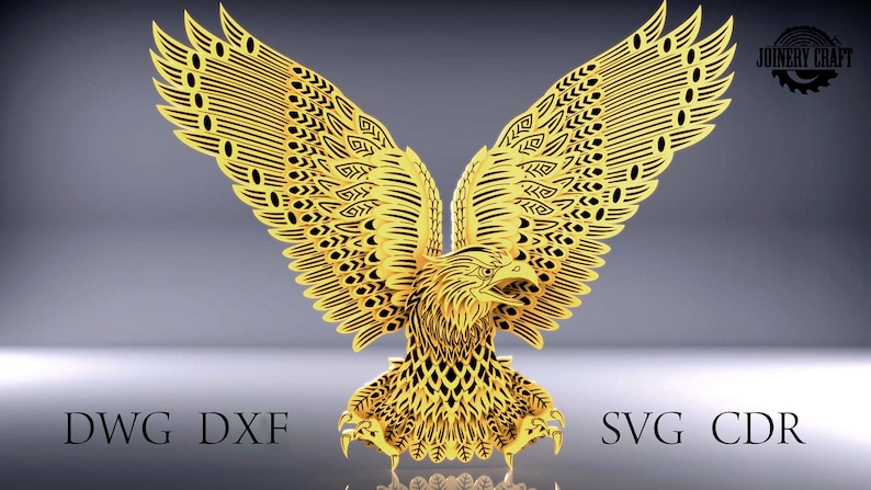Download Multilayer Eagle mandala home decor wall art DWG DXF SVG ...