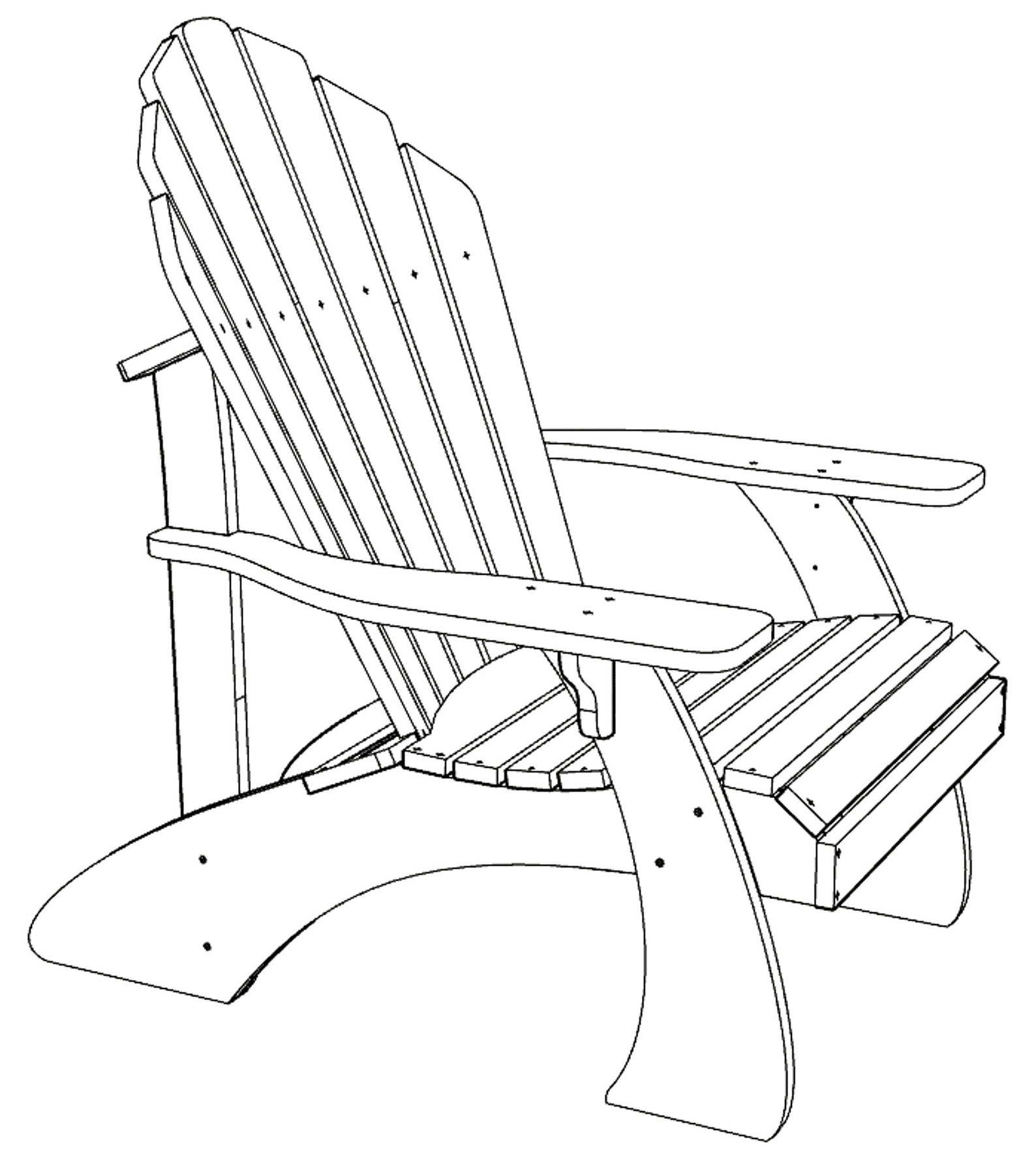 Adirondack Chair Plans 3pcs 3 size Etsy