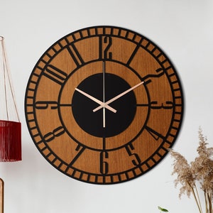 Large Metal Wall Clock, Wooden Wall Clock, Unique Wall Clock, Black Wall Clock, Small Wall Clock, Oversized Wall Clock, Clocks For Wall