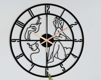 Stylish Wall Clock With Numbers, Discover the perfect blend of style and functionality with our stunning metal wall clock.