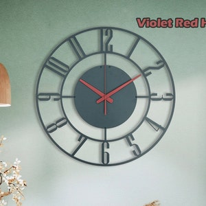 Blue Wall Clock, Midnight Blue Extra Large Clock, Unique Wall Clock, Oversized Wall Clock, Small Wall Clock, Clocks For Wall