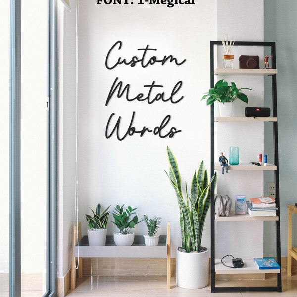 Metal Wall Words Etsy