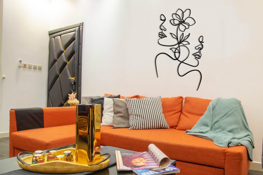 Minimalist Wall Decor, Flower Wall Decor, Abstract Wall Decor