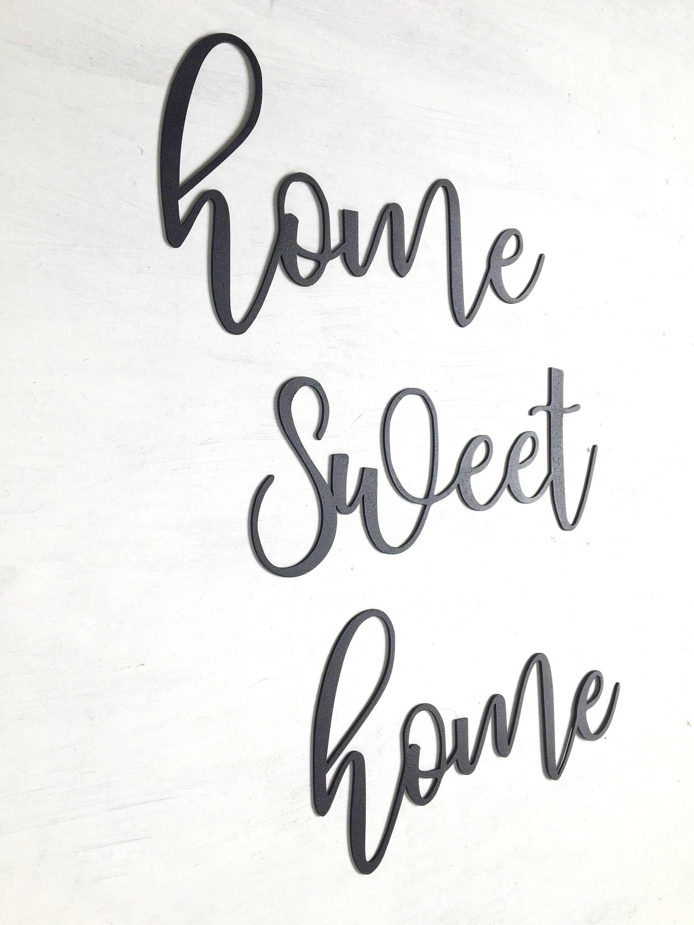 Home Sweet Home Metal Wall Hanging Art/Article Wall Decor/Home Etsy