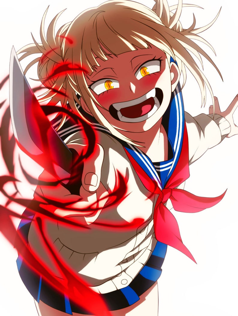 Himiko Toga Poster My Hero Academia Home Decor Pictures Wall Etsy 