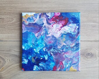 Tableau Abstrait Couleur Vive Etsy