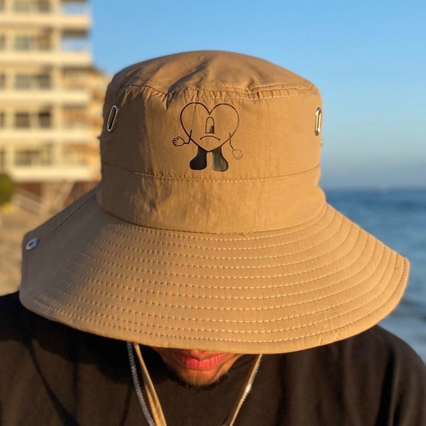 Chapeaux bob Bad Bunny Un Verano Sin Ti Corazón, Chapeaux élégants de cow-boy Bad Bunny Benito, Merch chemise Bad Bunny, Cadeau d'anniversaire, Coupe concert