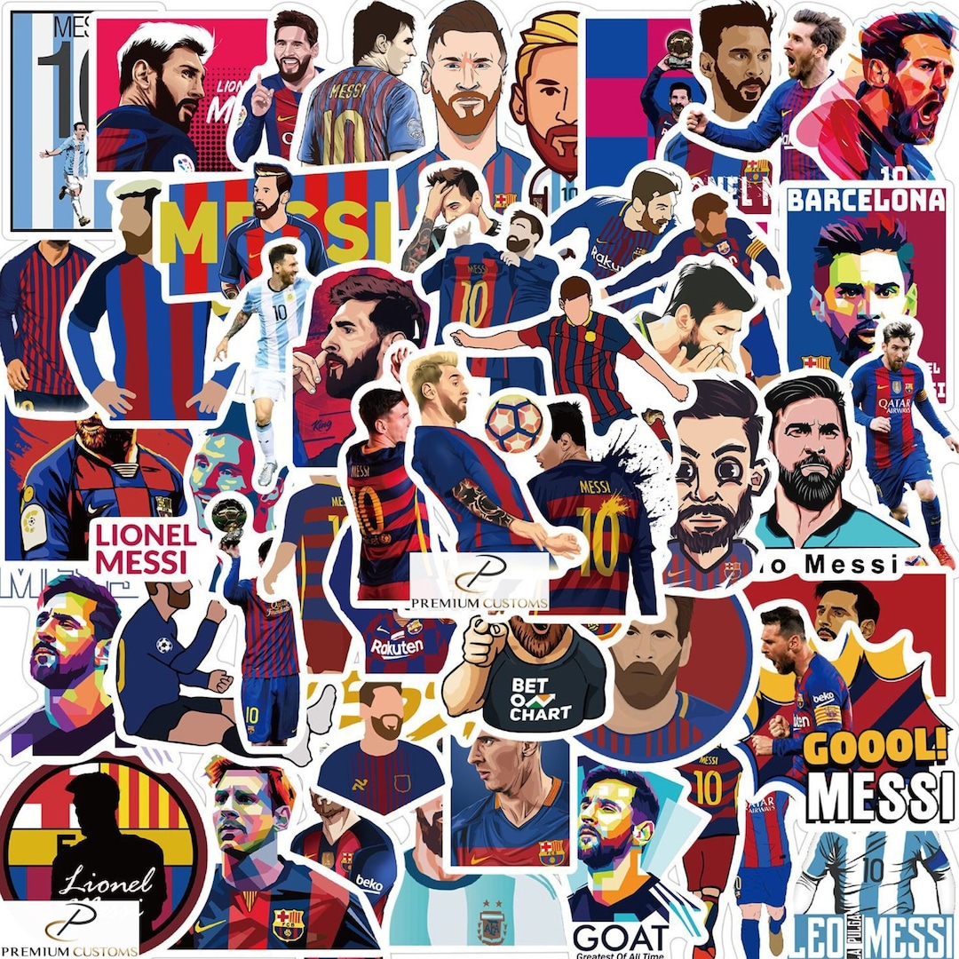 Autocollant Lionel Messi – Brillant Stratifié – Imperméable UV – Vinyle – Neuf