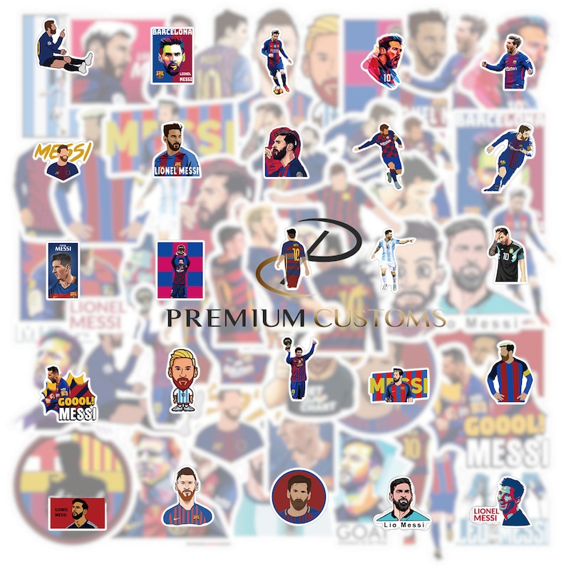 Messi Sticker Collection Lionel Messi Barcelona Argentinian Superstar Mystery Sticker Packs ...