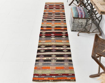 2 x 9 tapijten, 2 x 9 kelimloper, 2 x 9 boho kelimloper, tinten groen kelim, 2 x 9 kelimlopers, wollen handgemaakt tapijt, vintage loper