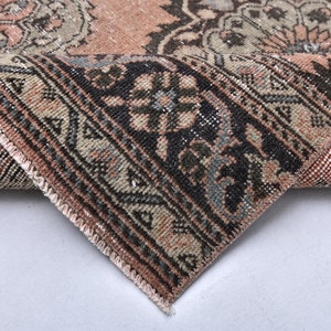 3x14 Brown Red Persian Runner Rug, 3x14 Persian Runner, 3x14, Long Wide Handmade Rug, 3x14 Runner Rug, 3x14 Vintage Runner Rugs For Hallway