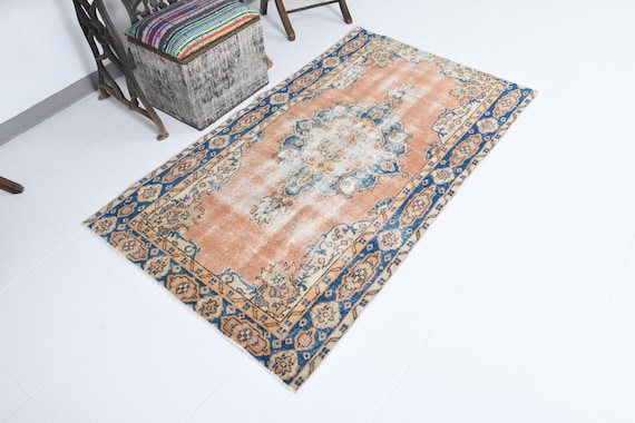 3x6 Turkish Vintage Rug, 3x6 Turkish Vintage Rug, Handmade Wool Rug, 3x6 Area Rug, Turkish Rug 3x6, Vintage Rug, Vintage Carpet,18311