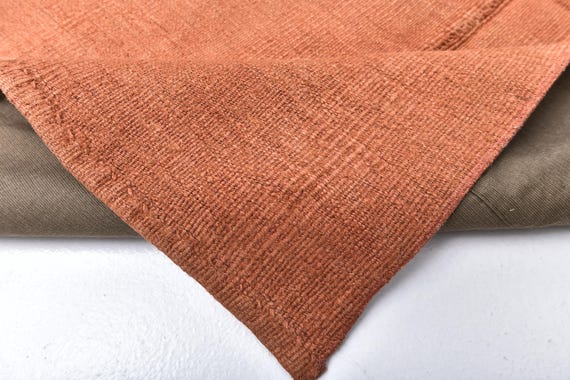 3x6 Vintage Terracotta Hemp Rug, 3x6 Hemp Rug, 3x6 Area Rug, Aesthetic Handmade Hemp Rug, 3x6 Vintage Rug, Rug For Living Room Rug