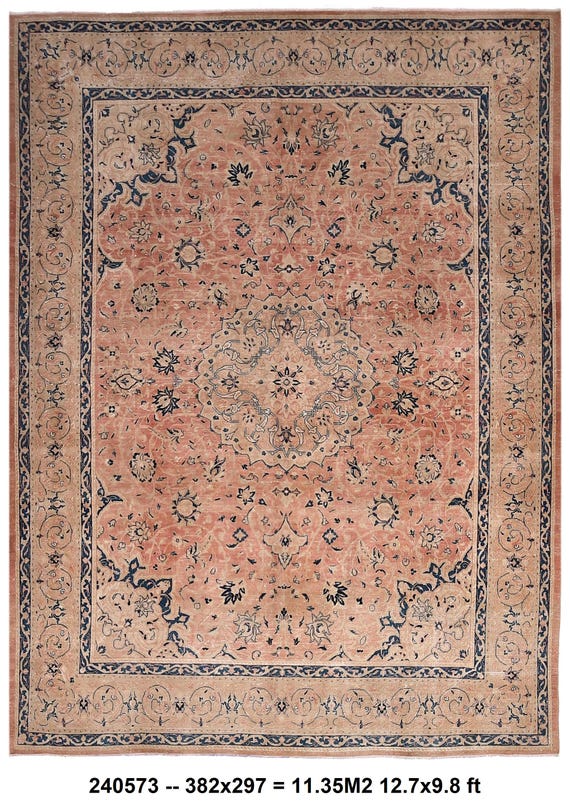 10x13 Antique Vintage Persian Rug, 10x13 Area Rug, 10x13 Red Brown Persian Oversize Rug, Large Area Rug, 10x13 Rug Oriental Style,