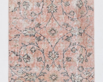 2x3 FADED DOOR MAT Rug, 2x3 Door Mat Rug, Vintage Door Mat Rug, Handmade Wool Rug, Turkey Rug, Small Vintage Rug, Beige Door Mat Rug, Carpet