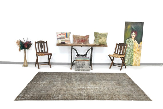 5x8, 5x8 TURKISH VINTAGE RUG, 5x8. Handmade Kilim Rug, 5x8 Area Rug, Kilim Rug, 5x8 Vintage Kilim, Cicim Kilim Rug, Carpets, 5'3x8'8 Ft