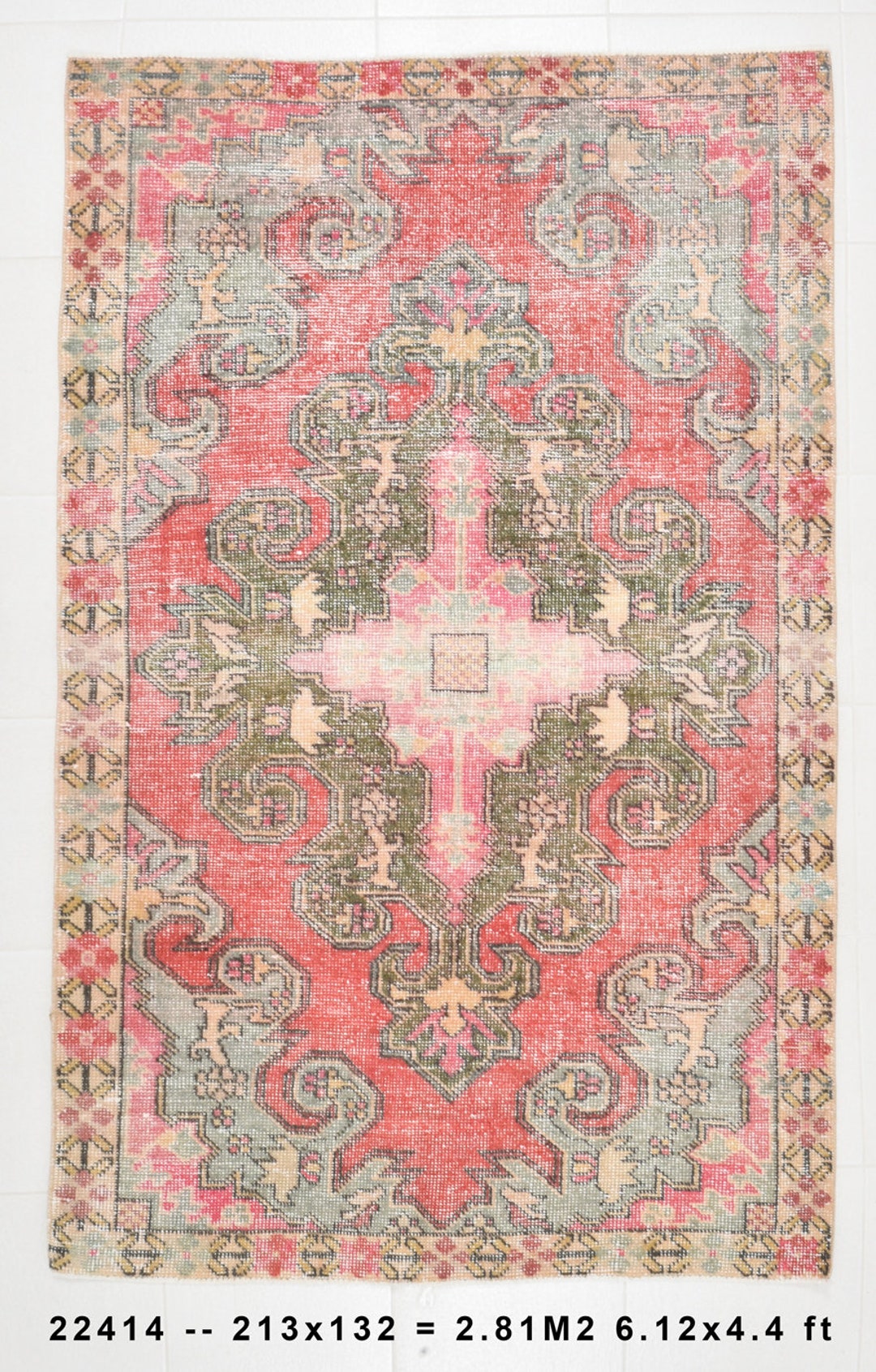 116×212\" Feel nature”ViNTAGE TURKiSH RUG 7' x 11' - Vintage Turkish Area Rug, Beige - Wyralyn | Kuden