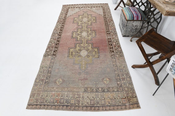 4x10 Runner Rug, 4x10 Persian Herki, 4x10 HERKI PERSIAN RUNNER Rug, 4x10, Persian Runner 4x10, Herki Handmade Persian, Wide Runners, Antique