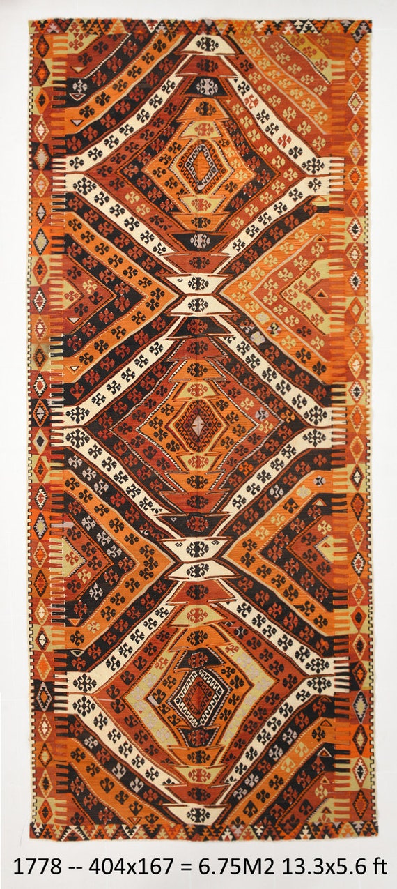 5x13 TURKISH VİNTAGE KILIM Rug,5x13,Handmade Oushak Rug,5x13 Rug,Oriental Kilim Rug,5x13 Turkish Rug,Antique Rug,Vintage Kilim Rug,Rugs 5x13