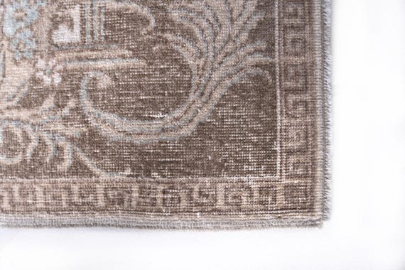 Gray Medalliom 7x12 Oversize Turkish Vintage Rug, 7x12 gray Oversize Vintage Rug, medallion Large Area Rug, 7x12 Rugs, Wool Handmade rugs.