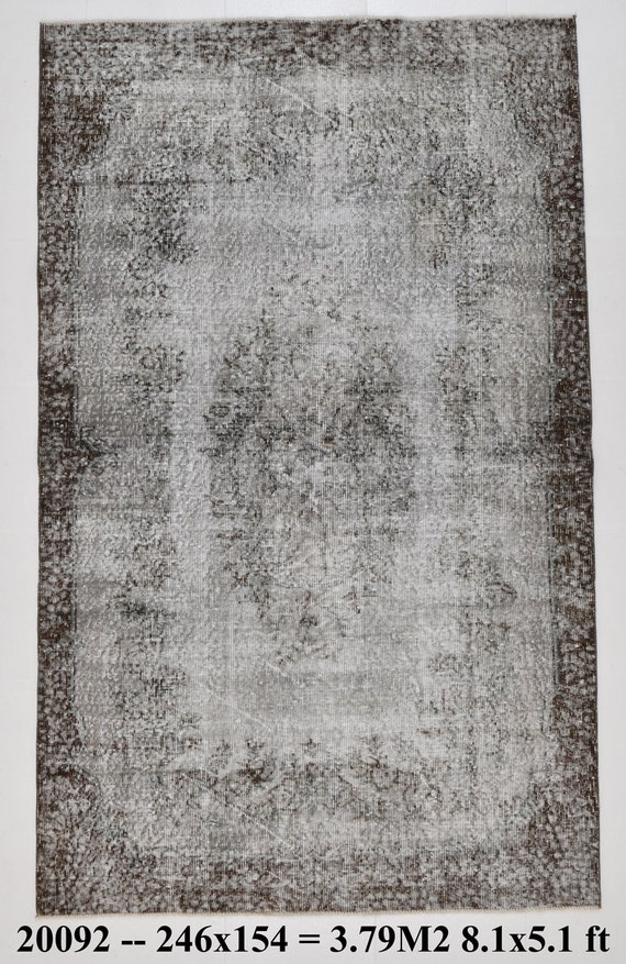 5x8, 5x8 VİNTAGE TURKEY TURKİSH Rug, Faded Turkish Rug, Oushak Handmade Rug, 5x8 Area Rug, Wool Area Rug, 5x8 Rug, Floral, 5x8 Turkish Rug