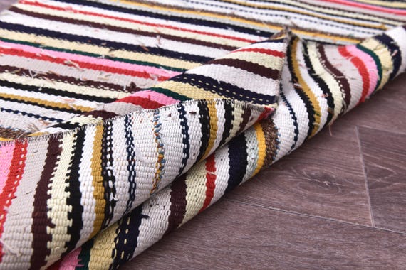 2x4 Vintage Doormat Rug 2x4 Doormat Rug, 2x4 Rug, Small Handmade Wool Rug, 2x3 Turkish Rug, Rug For Bedroom Accent Bathmat Peach Cream Color