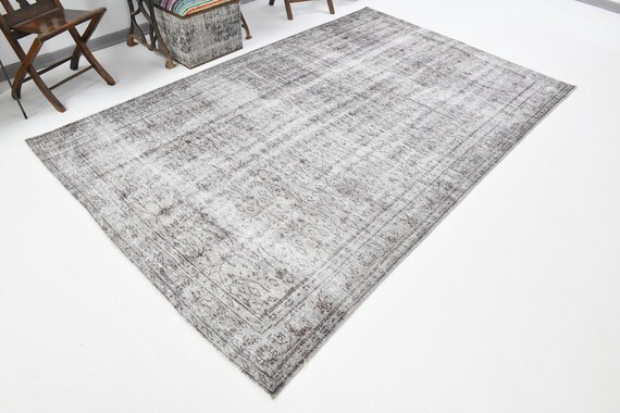 6x9 TURKİSH VİNTAGE CAMOUFLAGE Rug, Vintage Rug, 6x9 Area Rug, 6x9 Rug, 6x9, Handmade Turkish Rug, Oushak Rug, 6x9 Vintage Rug, Carpet 6x9