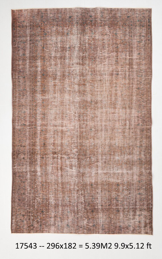 6x10 Turkish Rug, Faded Rug, Muted Color Rug, 6x10 Vintage Rug, Handmade Rug,6x10 Wool Rug,Old Rug,Boho Decor Rug,6x10 Area Rug,Turkish Rug