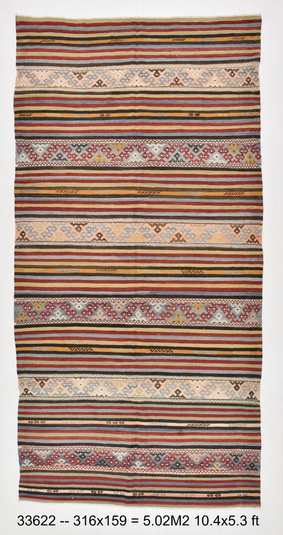 5x10, 5x10 VINTAGE KILIM Rug, 5x10, Handmade Kilim Rug, 5x10 Area Rug, Kilim Rug, 5x10 Kilim Carpet, Handmade Home Decor, 5x10 Persian Kilim