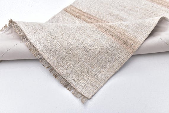 2x8 Vintage Hemp Runner Rug, 2x8 Striped Design, Hallway Runner Rug, 2x8 Naturel Hemp Rug, Traditional Weave Rug, 2x8 Runner Rug