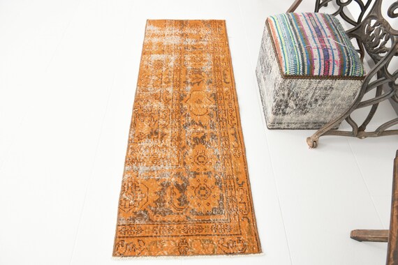 2x5 VINTAGE RUG, 2x5 Area Rug, Oushak Handmade Rug, Small Vitage Rug, 2x5 Rug, Turkish Rug, Faded Pastel Rug, Vintage Rug 2x5, Antique