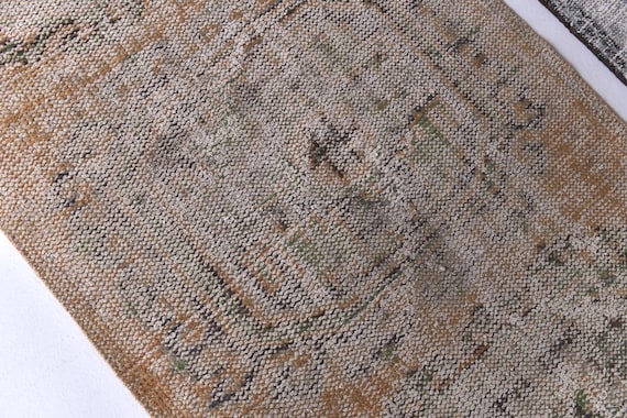 3x11 medallion orange Runner Rugs,3x11 Vintage Runner rugs,3x11 Brunt Orange Brown Vintage Runner Rugs,Handmade Aesthetic Vintage Runner rug