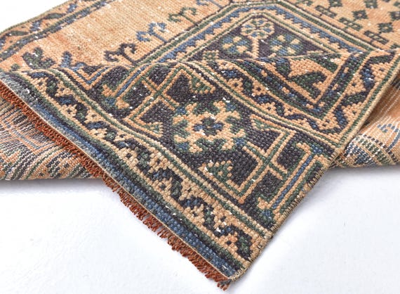 2x11 Turkish Vintage Runner Rug, 2x11 Vintage Runner, 2x11 Rug, Long Narrow Handmade Rug, 2x11 Runner Rug, 2x11 Turkish Runner, Bedroom Rug