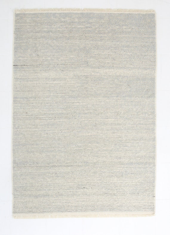 5x7 Neutral Pastel Pom Pom Vintage Rug, 5x7, Turkish Pom Pom Rug, 5' x 7' Area Rug, Shades Of Neutral Beige, Bohemian & Eclectic Style, 5x7