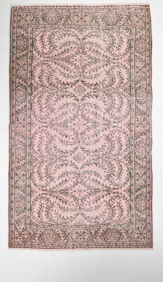 6x10, 6x10 TURKISH TURKEY VINTAGE Rug, Pale Vintage Rug, Oushak Hadmade Rug, 6x10 Area Rug, Wool Area Rug, 6x10 Rug, Tapis ,6x10 Vintage Rug