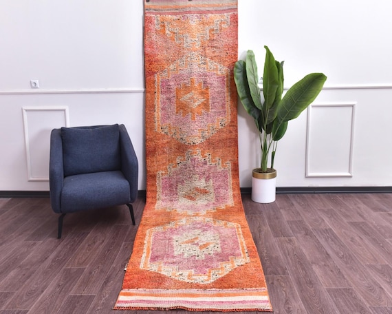 3x12 Handmade Vintage Wool Runner Rug, Rug For Hallway Kithcen, Outlet